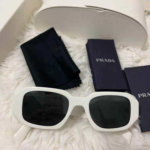 Prada sunglasses white like new