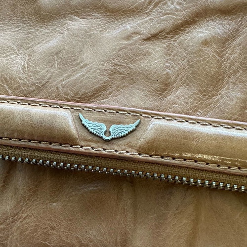 Zadig & Voltaire crossbody bag leather rock novel sunset light brown like new