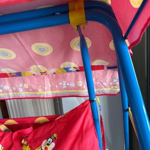 Disney Mickey double swing with metal frame like new