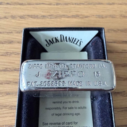 Zippo lighter used with Jack Daniel’s scenes