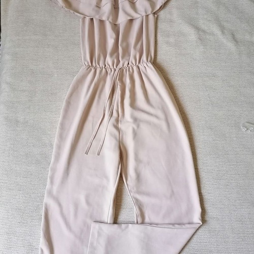Jumpsuit size L beige like new, made in Italy