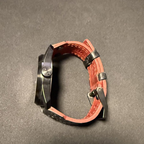 Levi's men's watch genuine leather like new, black