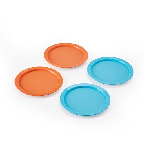 Tupperware kids plates set of 4 new