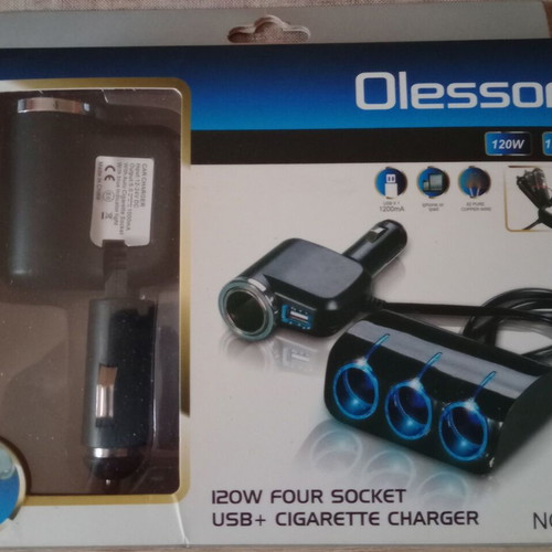 Usb and car cigarette charger new