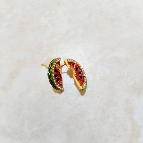 Mango Watermelon Stud Earrings New, Summertime Style