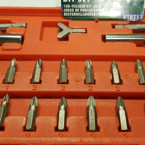 Bit set and crimps used