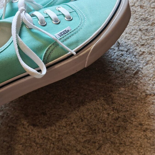 Vans women's canvas sneakers mint color like new, size 38