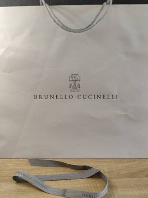 Brunello Cucinelli άδεια χάρτινη τσάντα μεταχειρισμένη, 54 x 45 x 15 cm