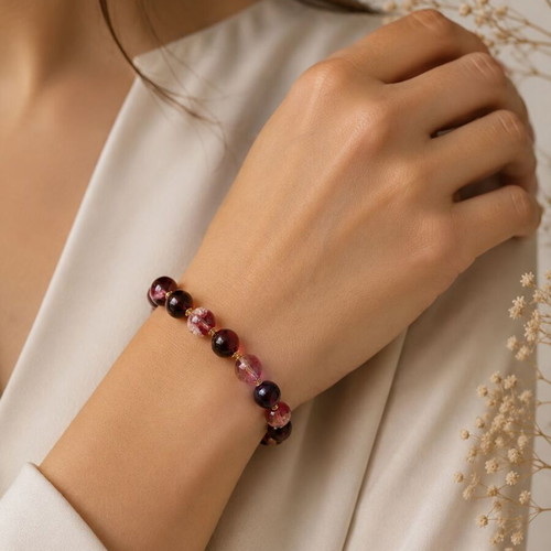 Handmade Two-Tone Wire-Wrapped Bracelet new, colorful