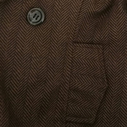 Women's short jacket size S like new, black and brown