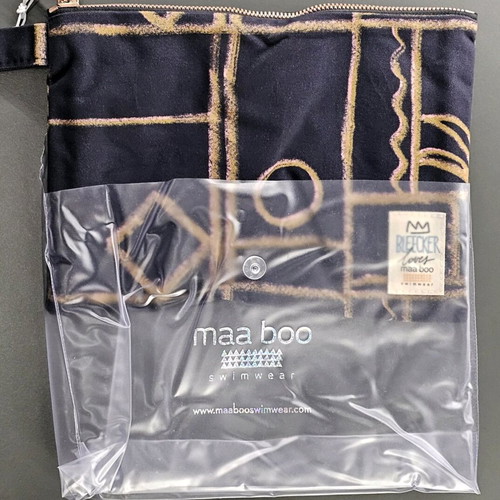 Maa Boo x Bleecker & Love beach pouch new, blue