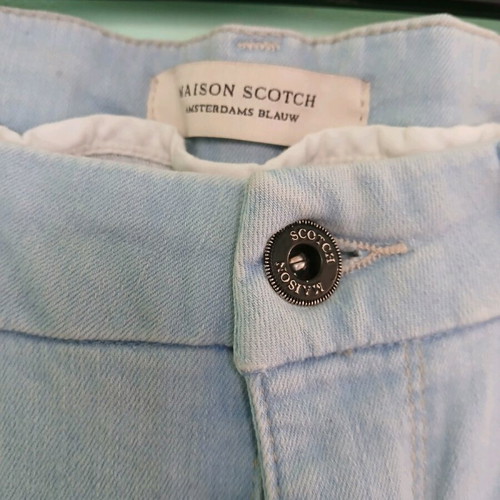 Maison Scotch jeans size 29 like new, white and blue