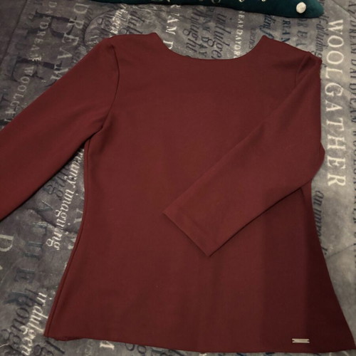BSB blouse with 1/4 sleeve like new, red, size S