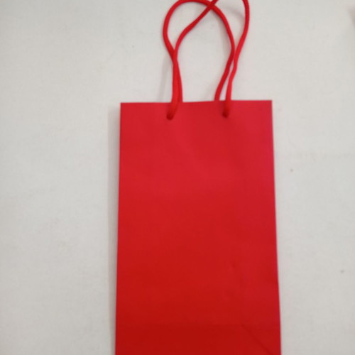 Paper bags small plain red packaging new