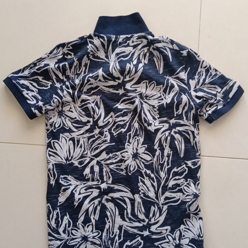 Jack & Jones polo shirt for boys, size 14, black with floral print