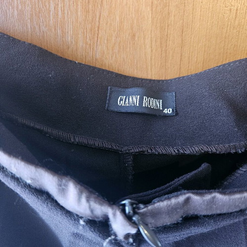 Crepe pants Gianni Rodini dark brown like new size 40