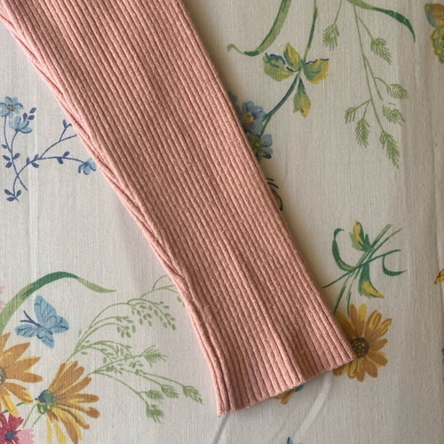 Pink ribbed knitted blouse like new, size S
