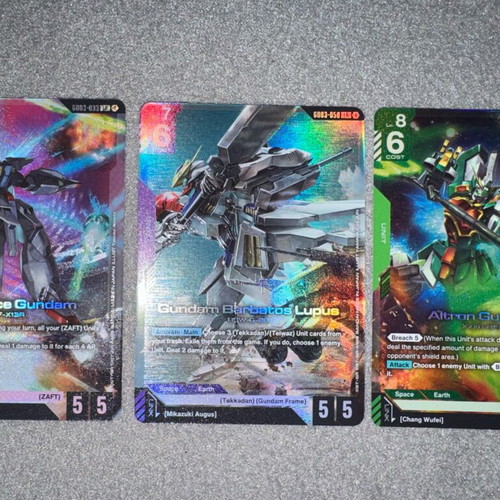 Gundam LR cards new, set of 3 pieces