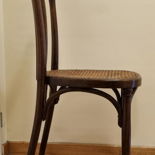 Wooden chair with cane like new