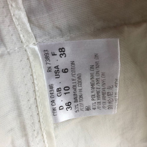 Hauber white satin spring women's jacket used size M