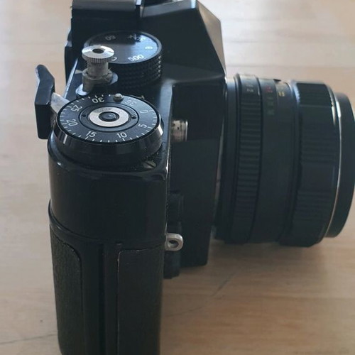Zenith camera used with leather case
