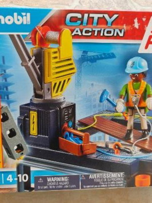 Playmobil City Action 70816 Construction Site with Crane New