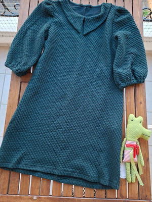 ALE dress with collar, green, medium size
