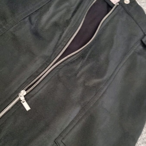 Skirts pack of 2 black, one leather type and one vinyl, used, H&M