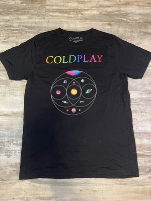 Coldplay World Tour 2023 T-shirt used, size M, black