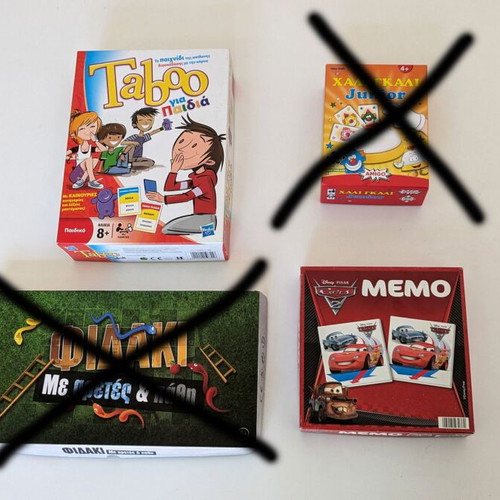 Taboo and MEMO Cars Disney board games like new, set of 2