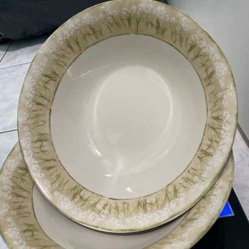 Set of 2 large serving bowls like new, vintage Narcissus pattern