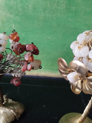 Metal decorative trees like new, set of 2 pieces
