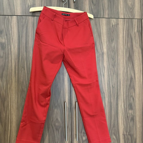 Stradivarius women's suit pants red like new size S