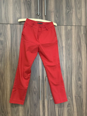 Stradivarius women's suit pants red like new size S