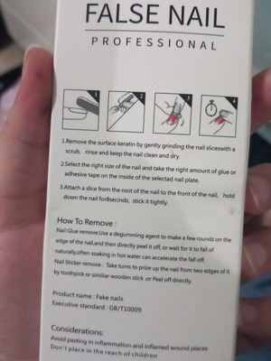 False nails professional long like new