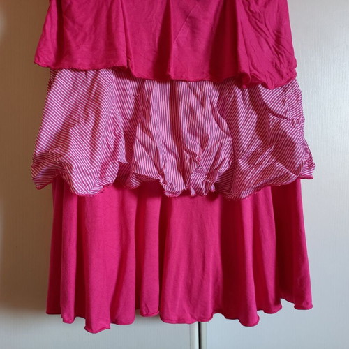 Mini dress pink mini strapless new, size S