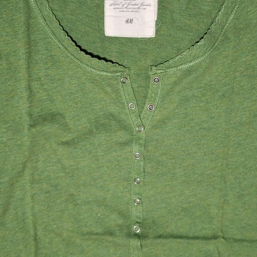 H&M blouse green used with buttons size M