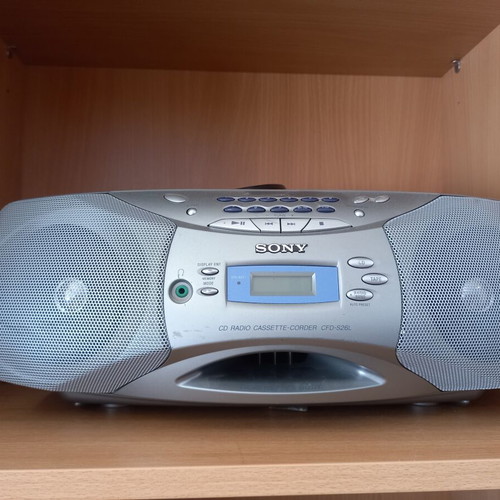 Sony Vintage Radio Cassette Player with CD Player used