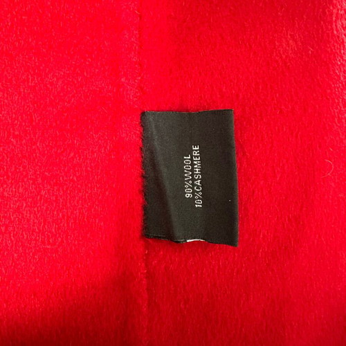 Georges Rech wool and cashmere skirt like new, size L, red and black