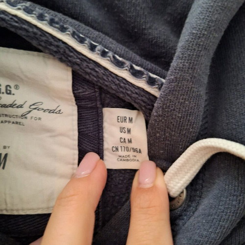 H&M Women's Blue Sweatshirt Used Size M