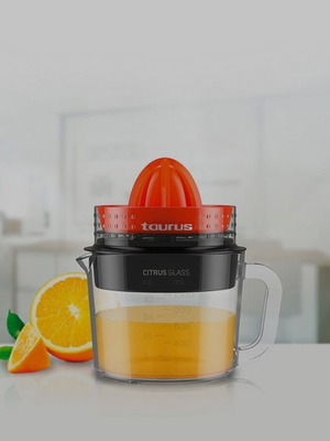 Αποχυμωτής Citrus Glass Taurus 30 W σαν καινούργιος, μαύρο/πορτοκαλί