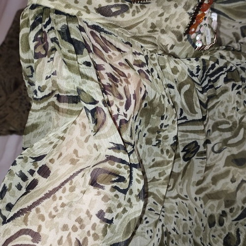 Bluenote airy dress new in olive color size M