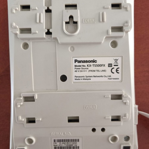 Panasonic KX TS500FX telephone used, white, wired