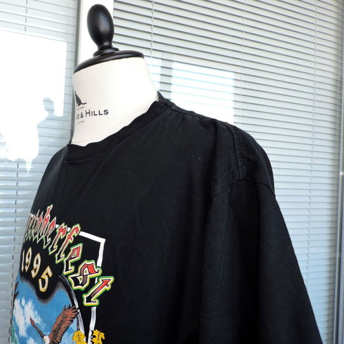 Vintage Motorcycle 1995 Biketoberfest Daytona Beach Black Tee T-Shirt Mens Size XL like new