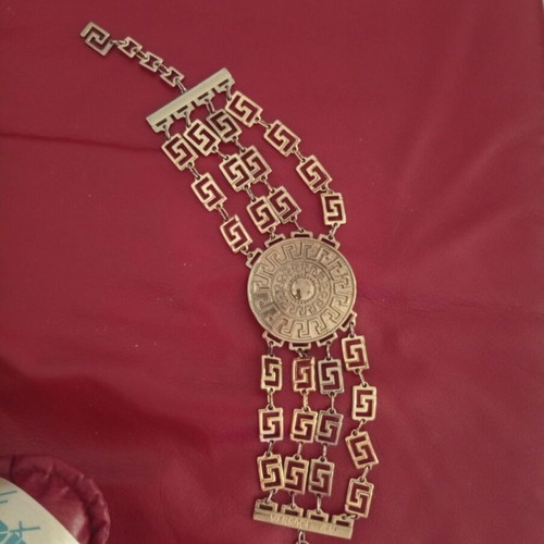 Versace necklace gold tone