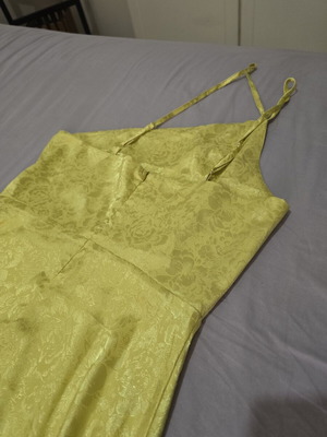 Shein summer dress new, yellow and gold, size S