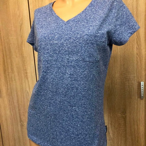 Admiral blue viscose women's T-shirt, size M