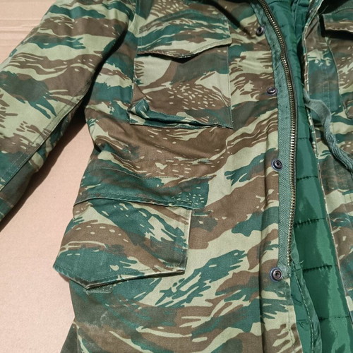 Greek Army Camouflage Jacket used, size Small