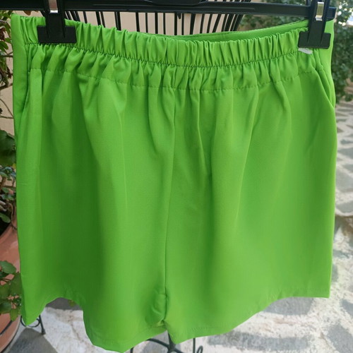 Green suit with crop jacket and skort new S/M