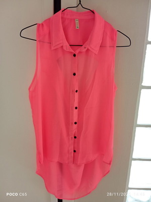 Bershka shirt pink size M like new